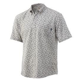 Huk Kona Lure Short Sleeve Shirt in Khaki at Amazon